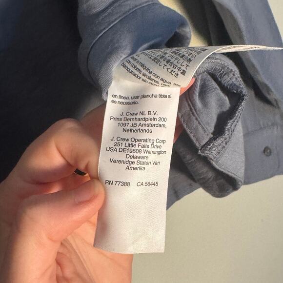 Women's Size S Madewell Relaxed Tulip-Back Top in Washed Indigo - Picture 7 of 7